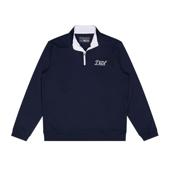 Bussin With The Boys Girl Dad Quarter Zip-Pullovers-Bussin With The Boys-Navy-S-Barstool Sports