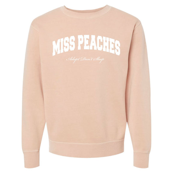 Miss Peaches Crewneck-Hoodies & Sweatshirts-Barstool Sports-Pink-S-Barstool Sports