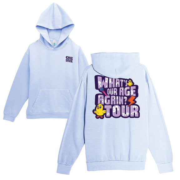 CITO What's Our Age Again Tour Hoodie-Hoodies & Sweatshirts-Chicks in the Office-Barstool Sports