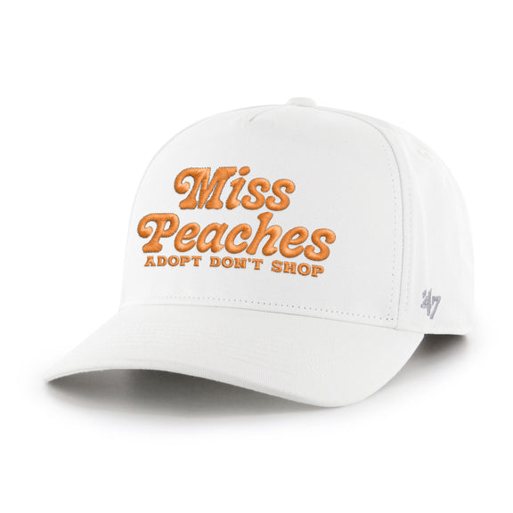 Miss Peaches Text '47 HITCH Snapback Hat-Hats-Barstool Sports-White-One Size-Barstool Sports