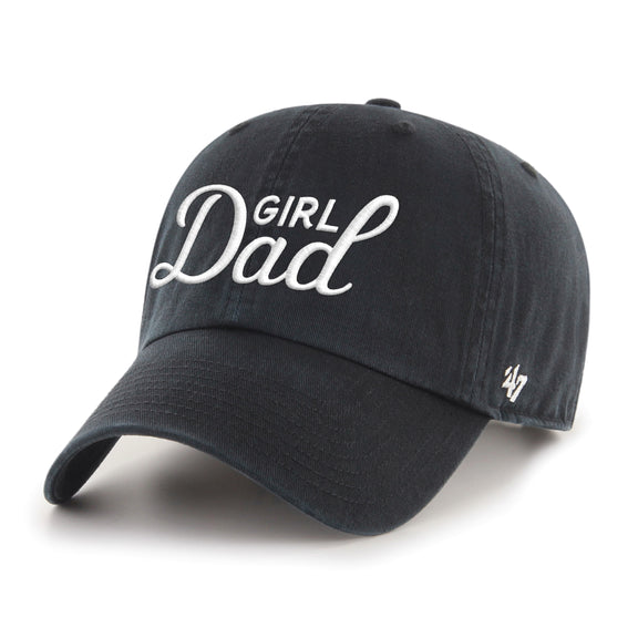Girl Dad '47 Clean Up Hat-Hats-Bussin With The Boys-Black-One Size-Barstool Sports