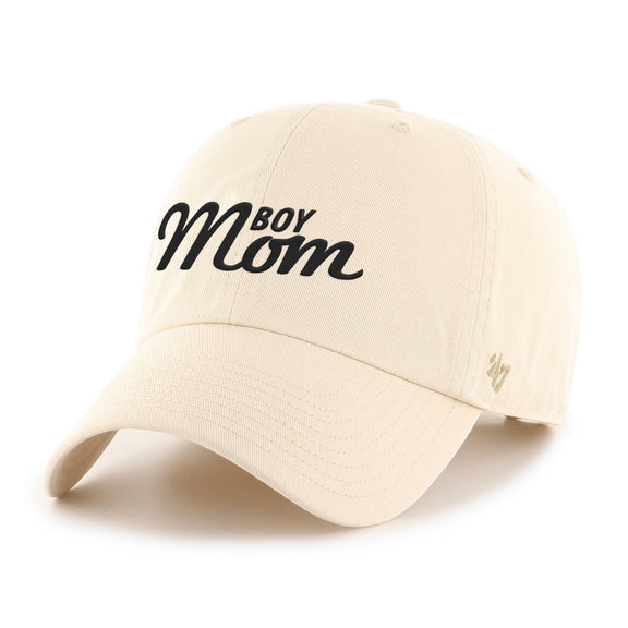Boy Mom '47 Clean Up Hat-Hats-Bussin With The Boys-Natural-One Size-Barstool Sports