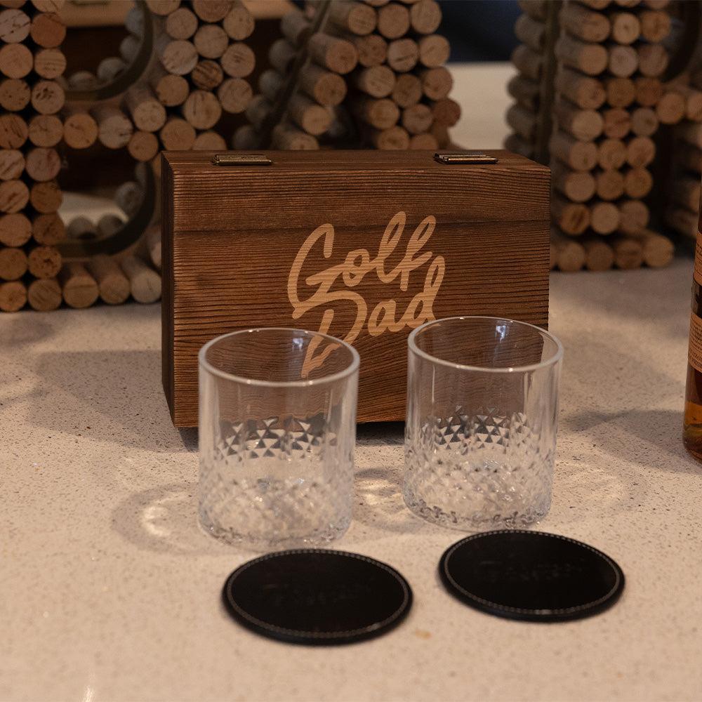 Golf Dad Whiskey Glasses Set - Fore Play Merchandise – Barstool Sports