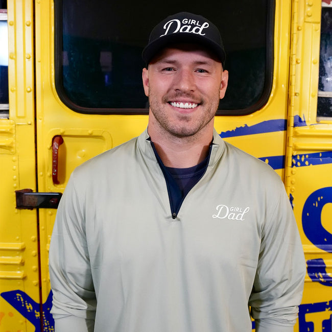 Bussin With The Boys Girl Dad Quarter Zip-Pullovers-Bussin With The Boys-Barstool Sports