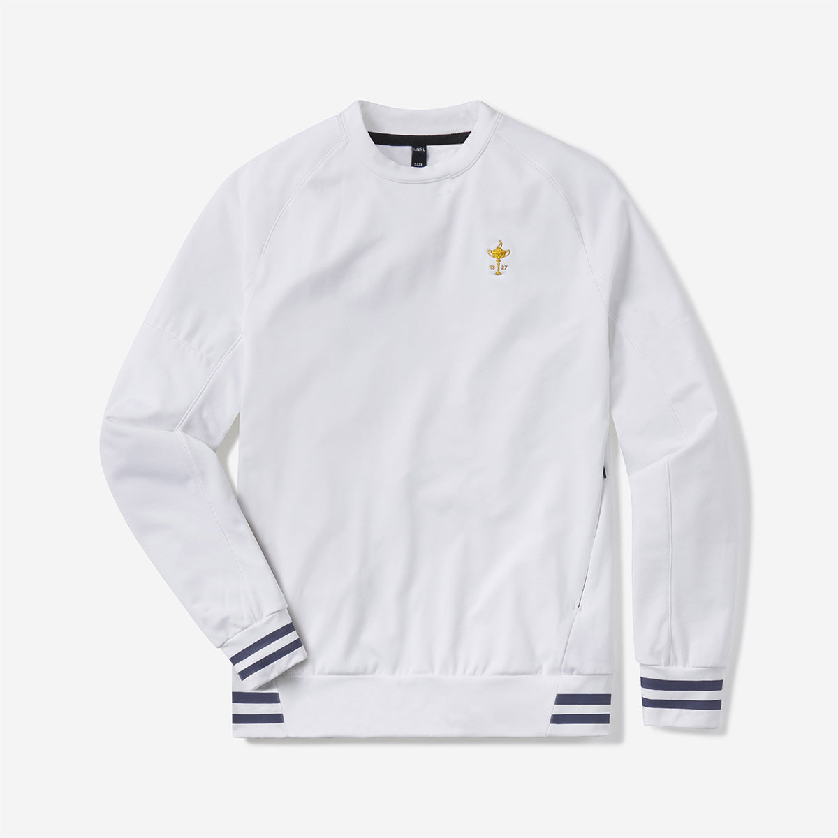 UNRL x Barstool Ryder Cup Trophy Crossover Crewneck-Crewnecks-Fore Play-White-S-Barstool Sports