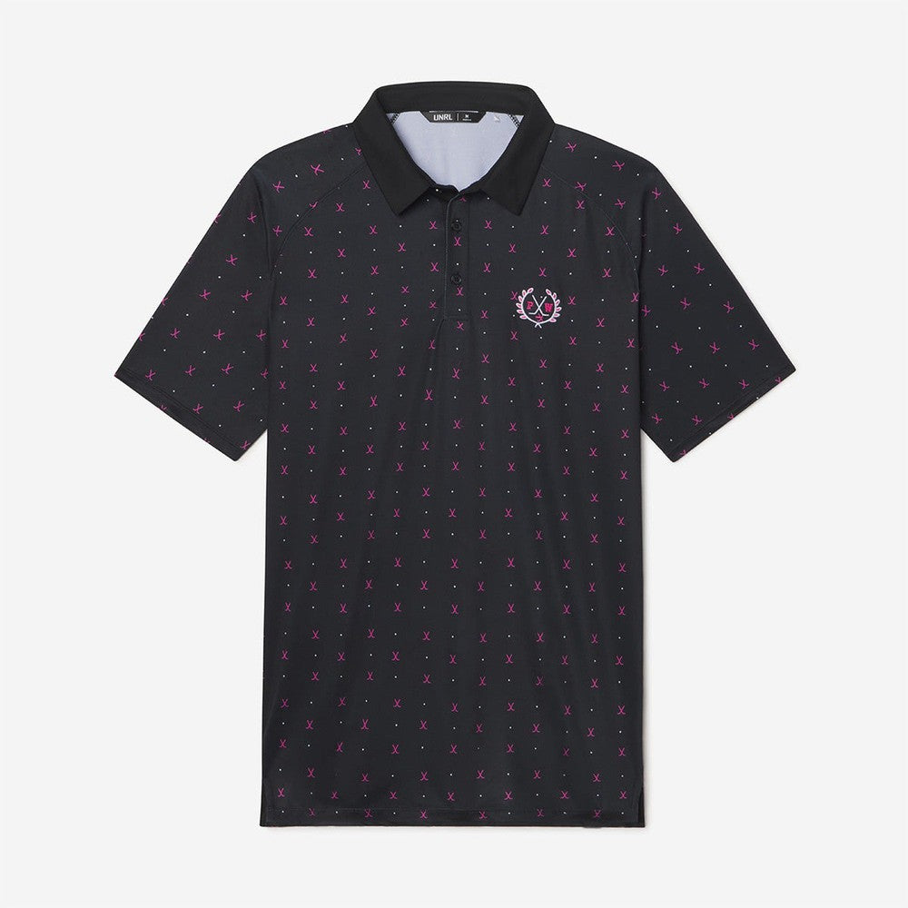 UNRL x Pink Whitney Crest Printed Polo-Polos-Pink Whitney-Barstool Sports