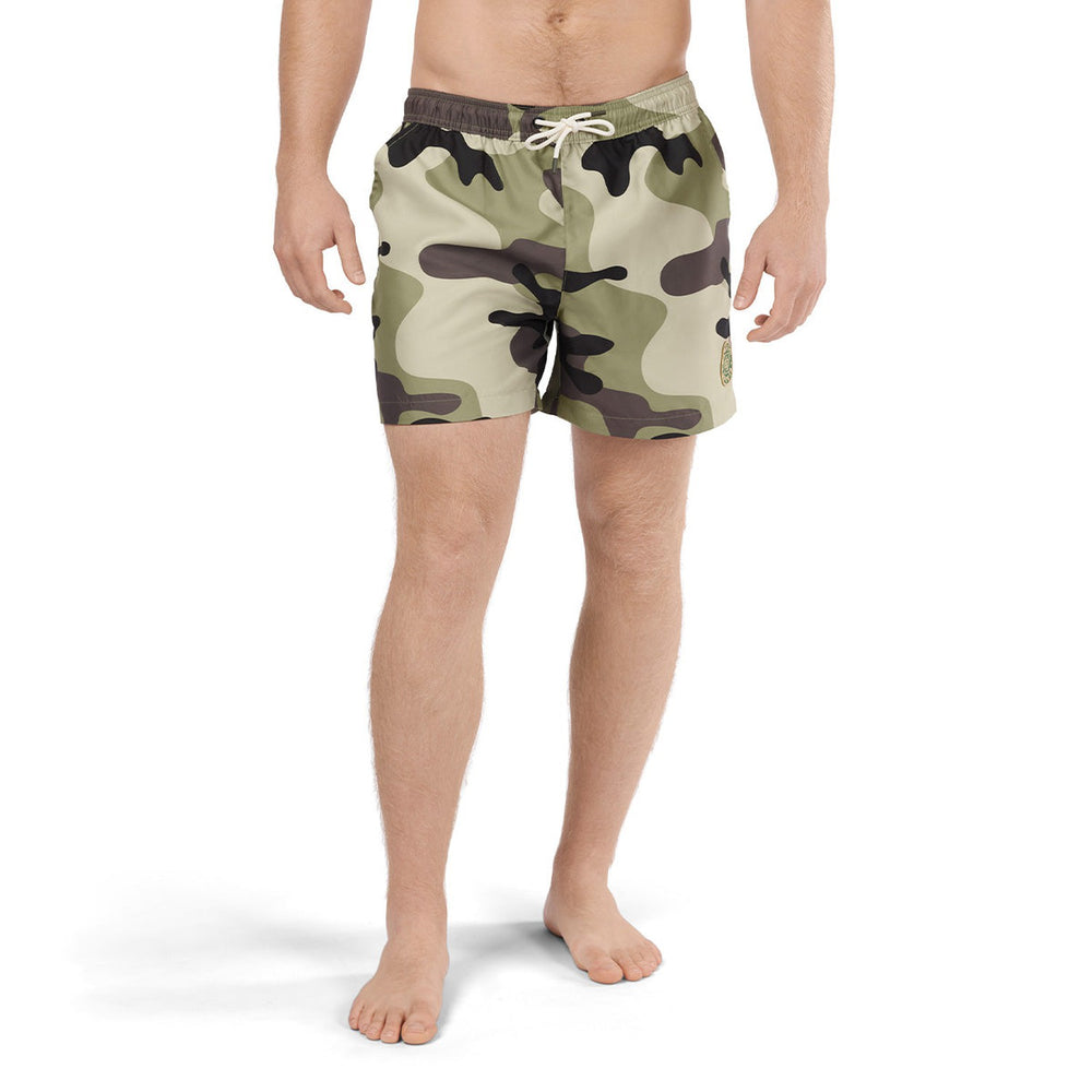 BALANCE COLLECTION MENS ATHLETIC CAMO STYLE ACTIVEWEAR SWIM TRUNK SHORTS  LARGE