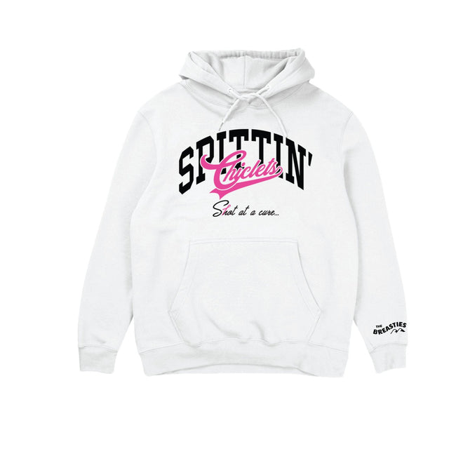 Spittin Chiclets x Breasties Varsity Hoodie-Hoodies & Sweatshirts-Spittin Chiclets-Barstool Sports