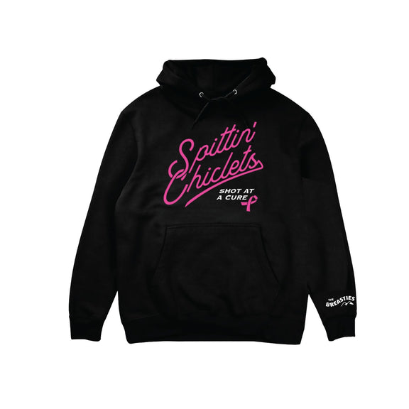 Spittin Chiclets x Breasties Script Hoodie-Hoodies & Sweatshirts-Spittin Chiclets-Barstool Sports