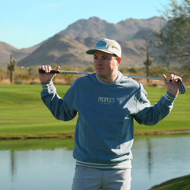 Barstool Golf x WM Phoenix Open People's Open Ribbed Crewneck-Crewnecks-Fore Play-Barstool Sports