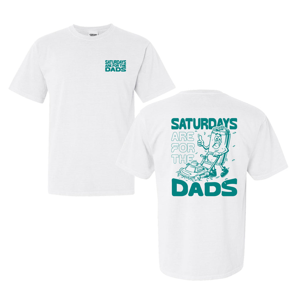 Saturdays Are For The Dads Mow Tee II-T-Shirts-SAFTB-White-S-Barstool Sports