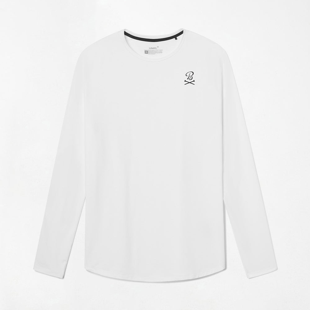 UNRL x Barstool Golf Crossed Tees Ultra Long Sleeve-Long Sleeve-Fore Play-White-S-Barstool Sports