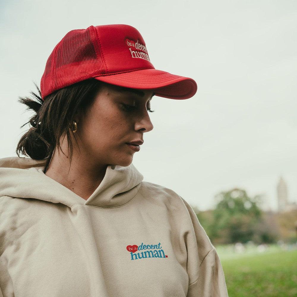 Be a Decent Human Heart Hoodie-Hoodies & Sweatshirts-Brianna-Barstool Sports