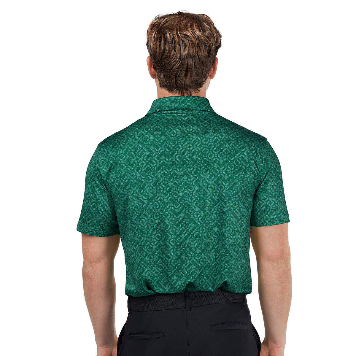 Barstool Golf Crossed Tees Geometric Printed Polo-Polos-Fore Play-Barstool Sports