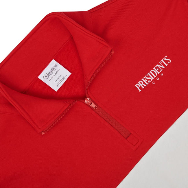 Barstool Golf x Presidents Cup Collegiate Fleece Half-Zip-Pullovers-Fore Play-Barstool Sports