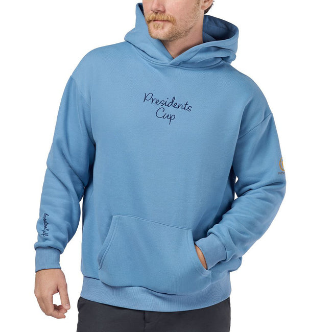 Barstool Golf x Presidents Cup Oversized Hoodie (Blue)-Hoodies & Sweatshirts-Fore Play-Barstool Sports