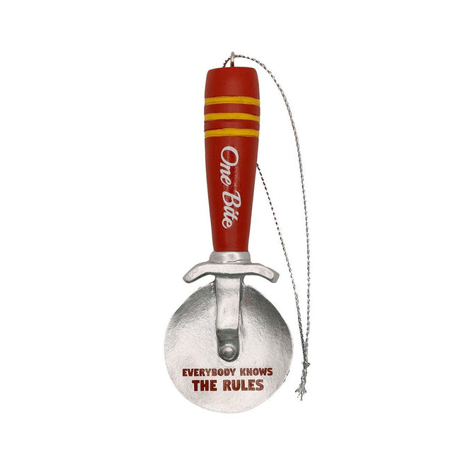 One Bite Pizza Cutter Ornament-Ornaments-One Bite-Red-One Size-Barstool Sports