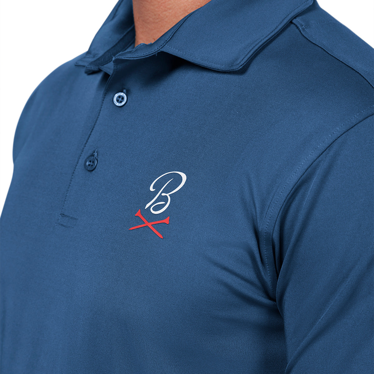 Barstool Golf Crossed Tees Solid Polo-Polos-Fore Play-Barstool Sports