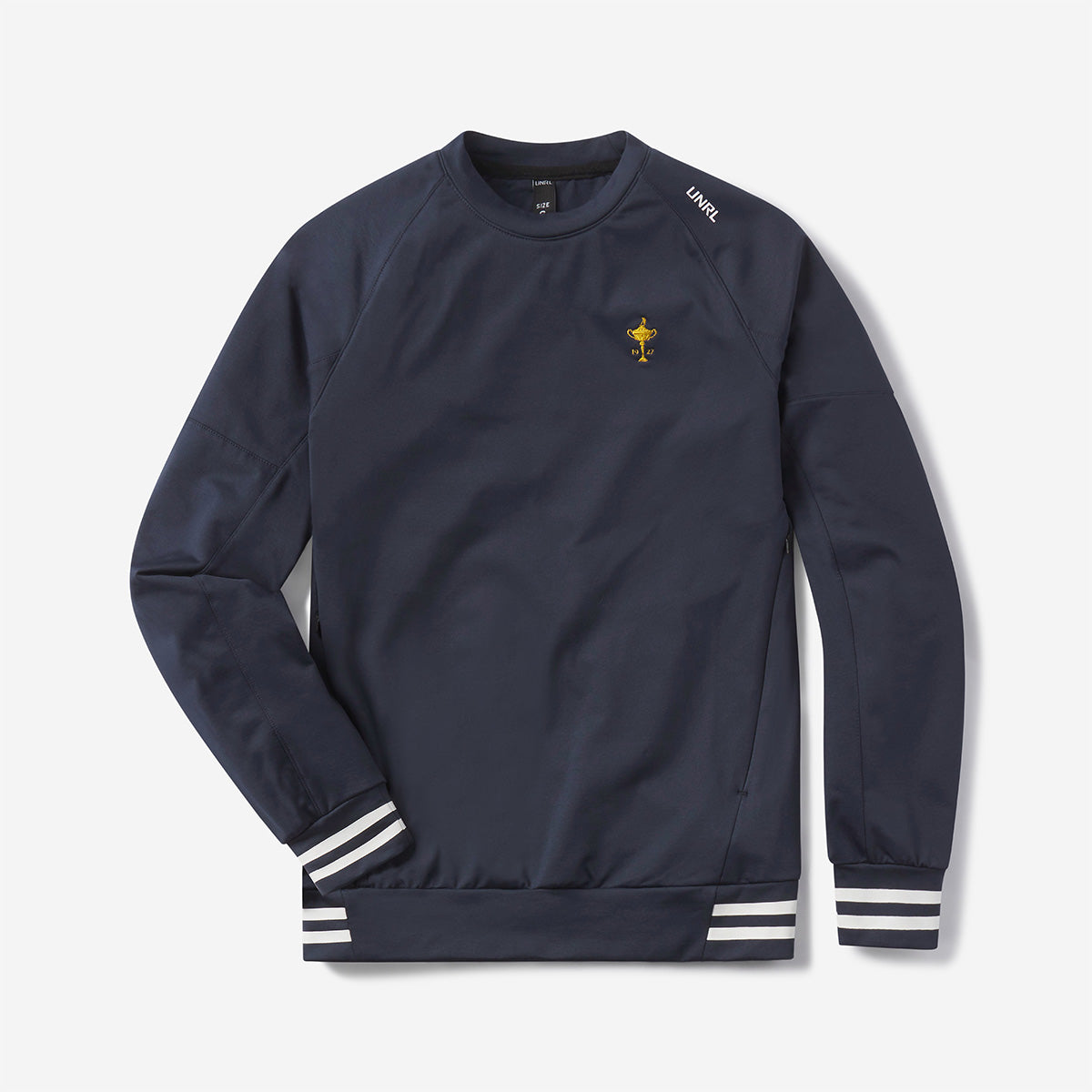 UNRL x Barstool Ryder Cup Trophy Crossover Crewneck-Crewnecks-Fore Play-Navy-S-Barstool Sports