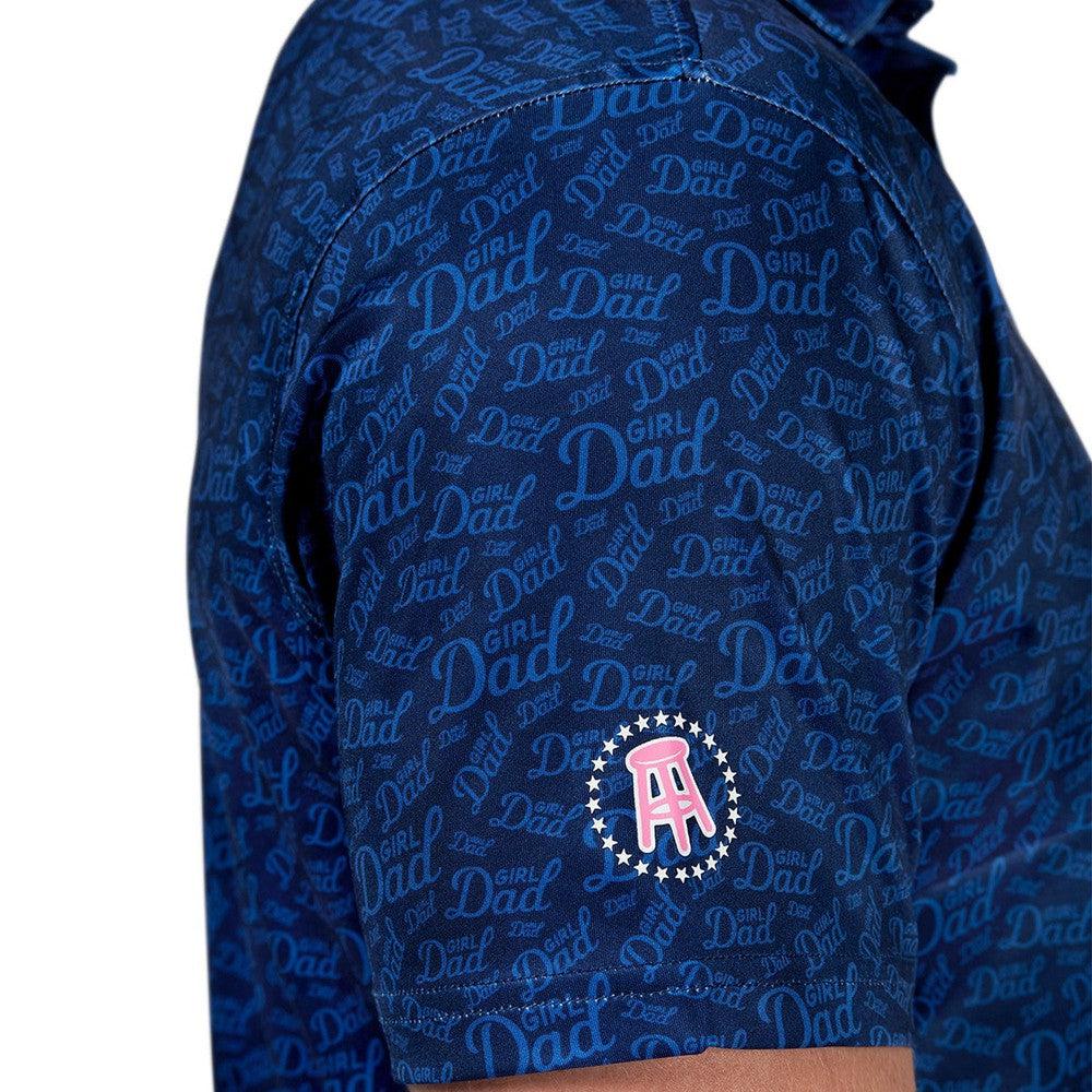 Girl Dad Print Polo-Polos-Barstool Sports-Barstool Sports