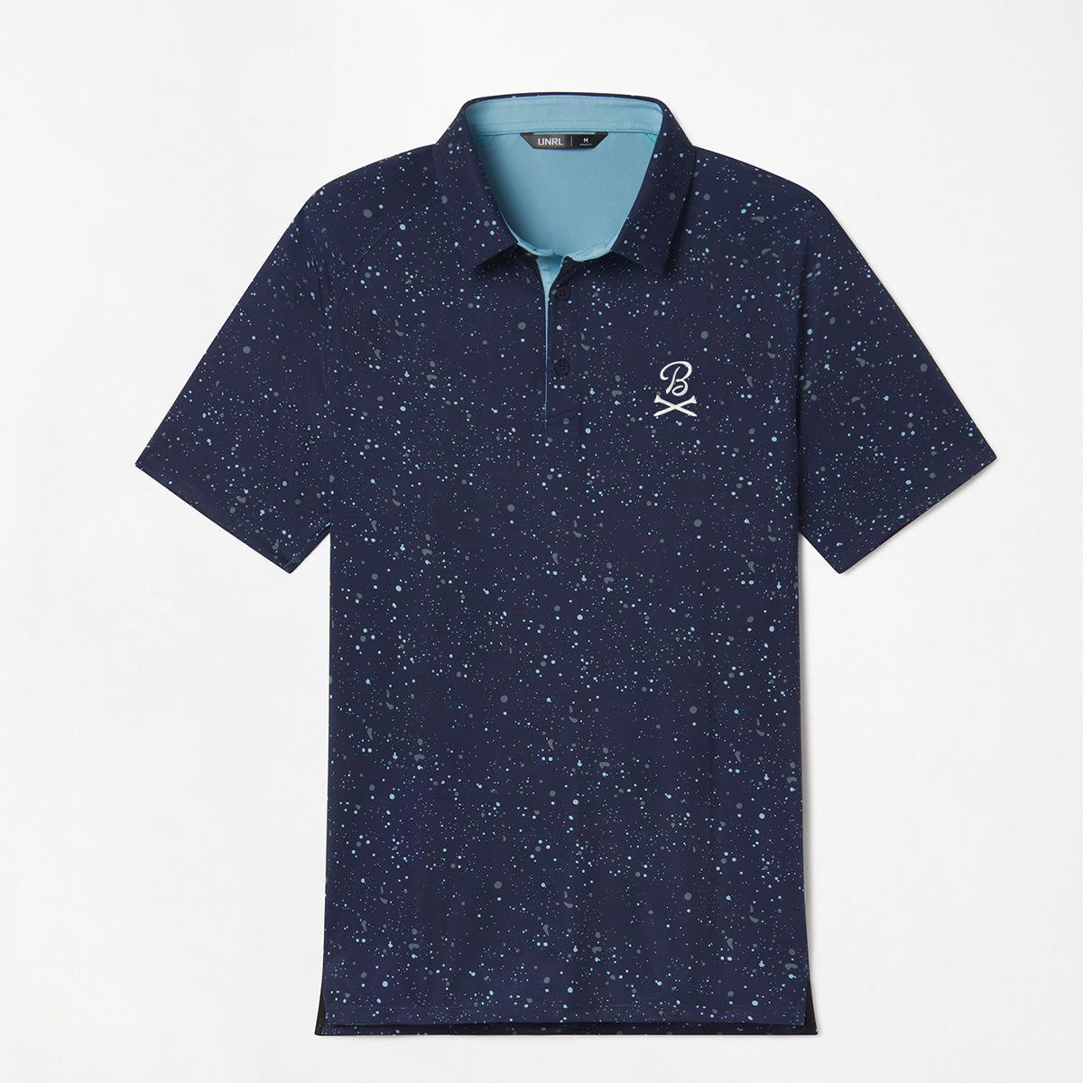 UNRL x Barstool Golf Crossed Tees Extract Polo-Polos-Fore Play-Navy-S-Barstool Sports