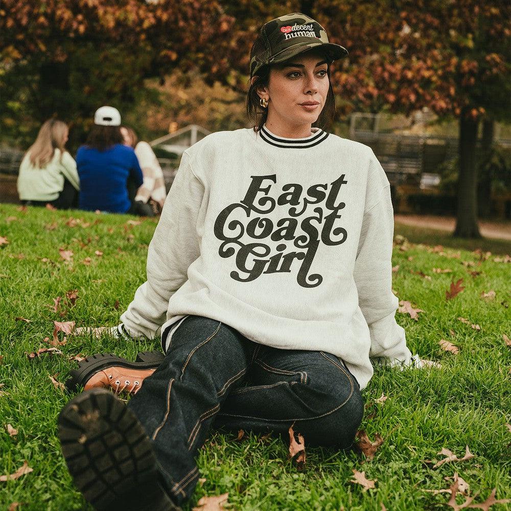 East Coast Girl Ribbed Champion Crewneck-Crewnecks-Brianna-Barstool Sports