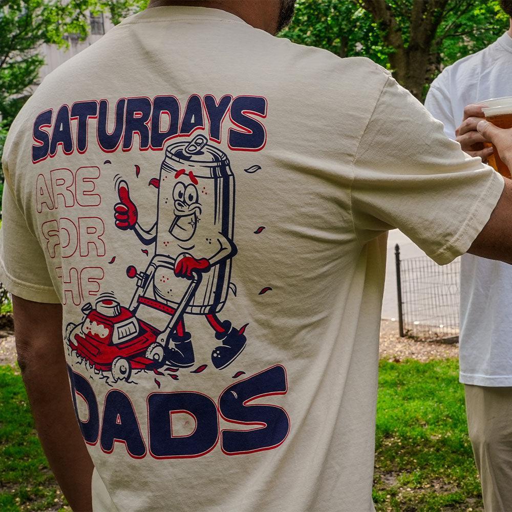 Saturdays Are For The Dads Mow Pocket Tee-T-Shirts-SAFTB-Barstool Sports
