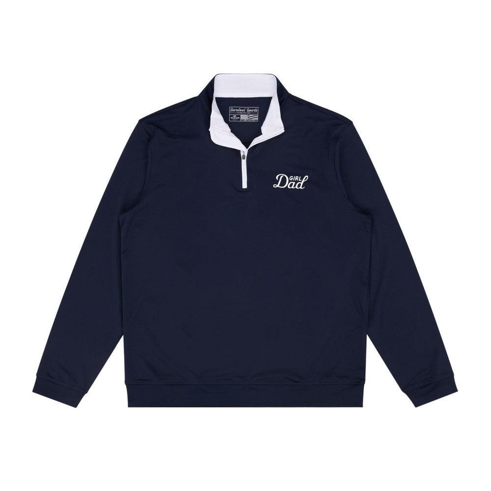 Girl Dad Quarter Zip-Pullovers-Barstool Sports-Navy-S-Barstool Sports
