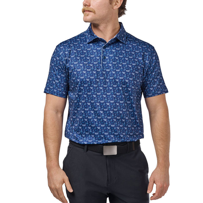 Pardon My Take x Coors Mountains Are Blue Printed Polo-Polos-Pardon My Take-Barstool Sports