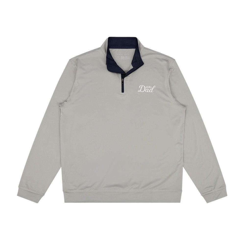 Girl Dad Quarter Zip-Pullovers-Barstool Sports-Grey-S-Barstool Sports