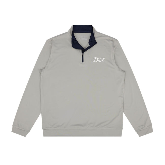 Bussin With The Boys Girl Dad Quarter Zip-Pullovers-Bussin With The Boys-Grey-S-Barstool Sports