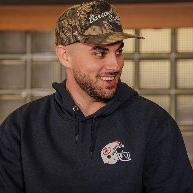 Barstool Sports Football Helmet Premium Hoodie-Hoodies & Sweatshirts-Barstool Sports-Barstool Sports