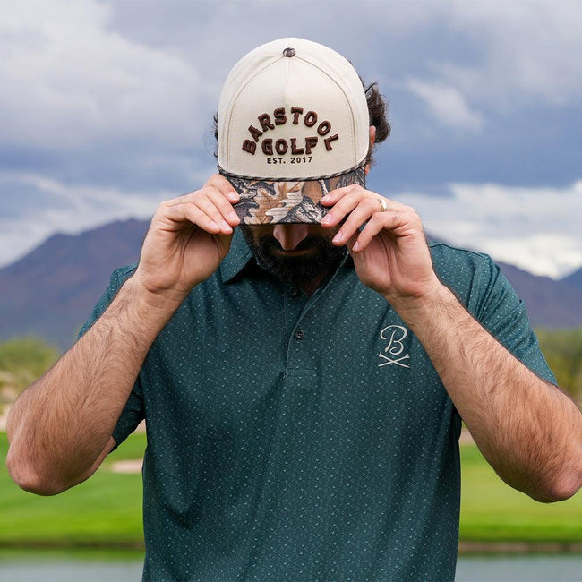 Barstool Golf Camo Vintage Rope Snapback Hat-Hats-Fore Play-Barstool Sports