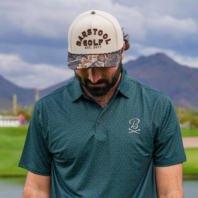 Barstool Golf Camo Vintage Rope Snapback Hat-Hats-Fore Play-Barstool Sports