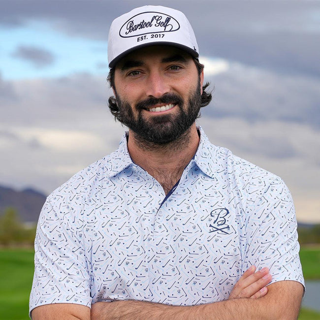 Barstool Golf Printed Performance Polo-Polos-Fore Play-Barstool Sports