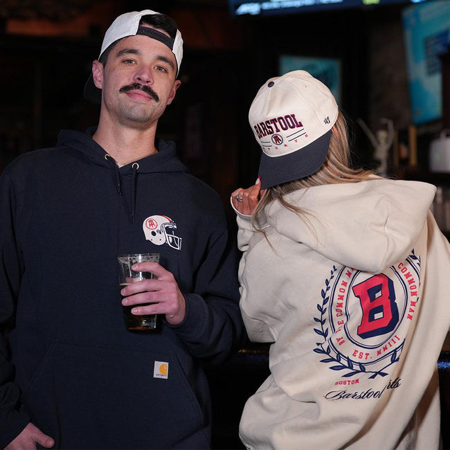 Barstool Sports Football Helmet Premium Hoodie-Hoodies & Sweatshirts-Barstool Sports-Barstool Sports