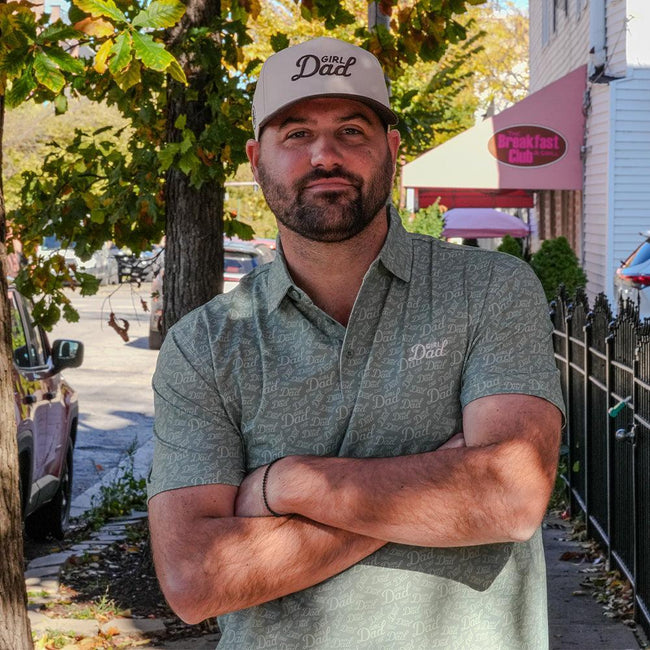 Girl Dad Printed Polo-Polos-Barstool Sports-Barstool Sports