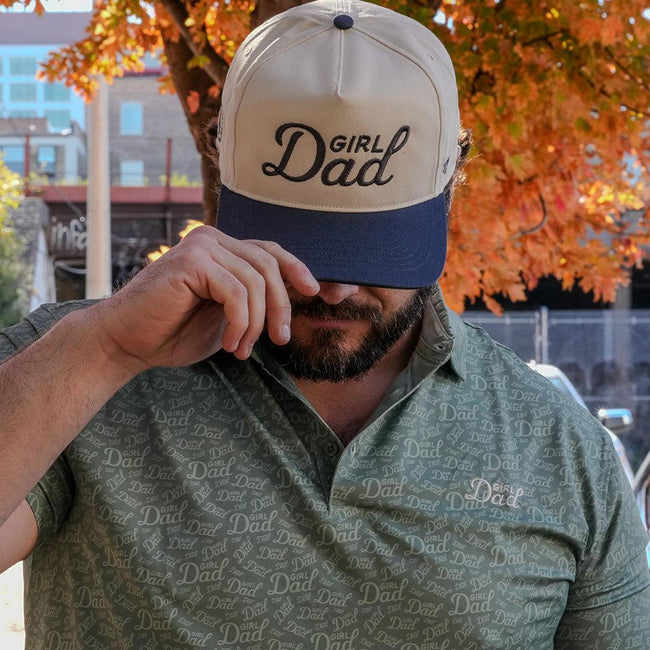 Girl Dad Printed Polo-Polos-Barstool Sports-Barstool Sports