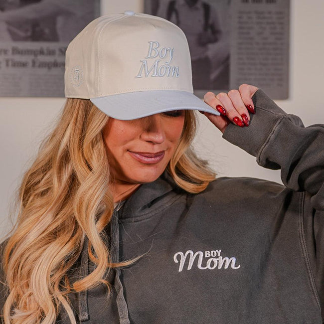 Boy Mom '47 Two Tone HITCH Hat-Hats-Barstool Sports-Barstool Sports