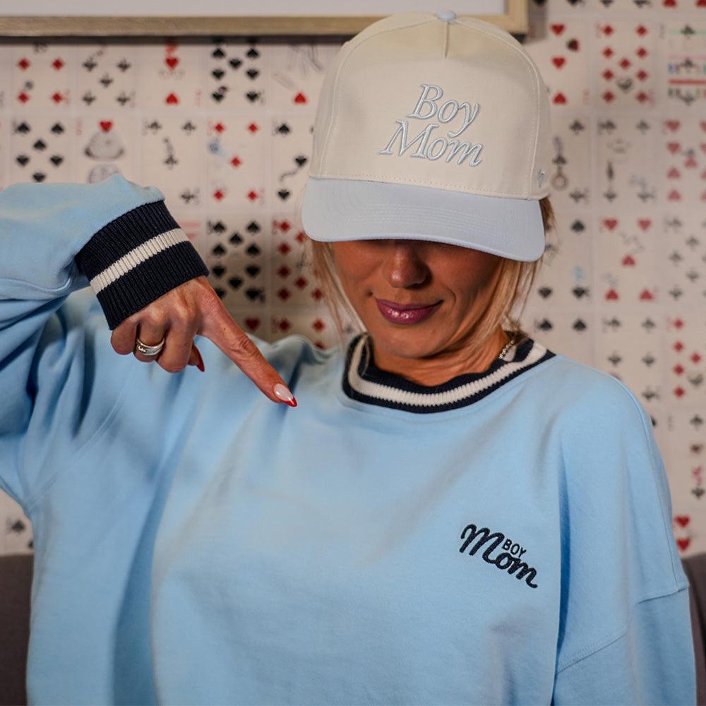 Boy Mom Ribbed Crewneck-Crewnecks-Barstool Sports-Barstool Sports