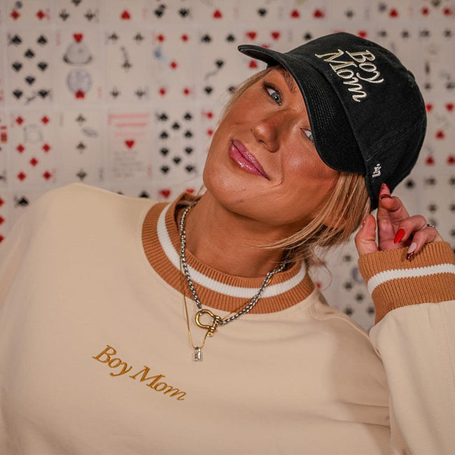 Boy Mom II Ribbed Crewneck-Crewnecks-Barstool Sports-Barstool Sports