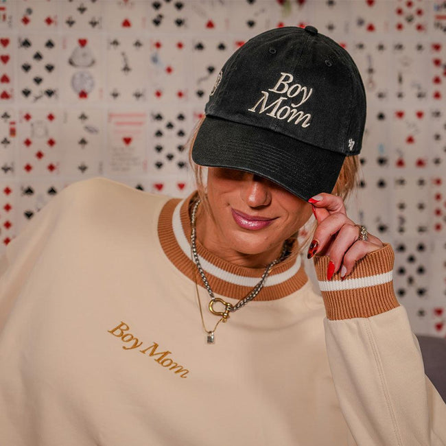 Boy Mom II Ribbed Crewneck-Crewnecks-Barstool Sports-Barstool Sports