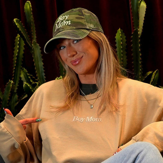 Boy Mom '47 Camo Clean Up Hat-Hats-Barstool Sports-Barstool Sports
