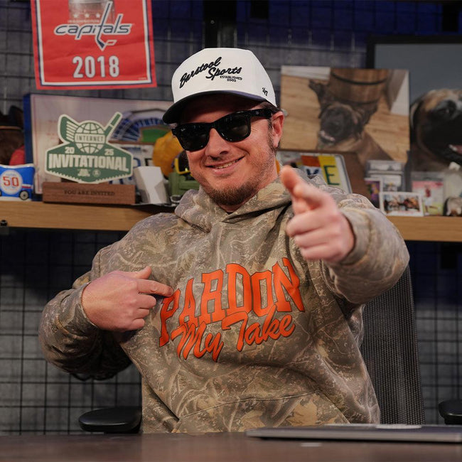 Pardon My Take Camo Premium Hoodie-Hoodies & Sweatshirts-Pardon My Take-Barstool Sports