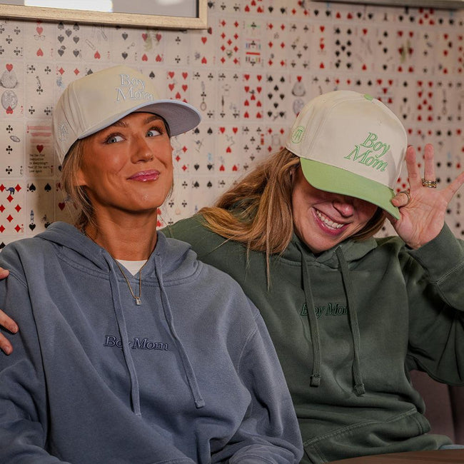 Boy Mom Raised Embroidery Pigment Dyed Hoodie-Hoodies & Sweatshirts-Barstool Sports-Barstool Sports