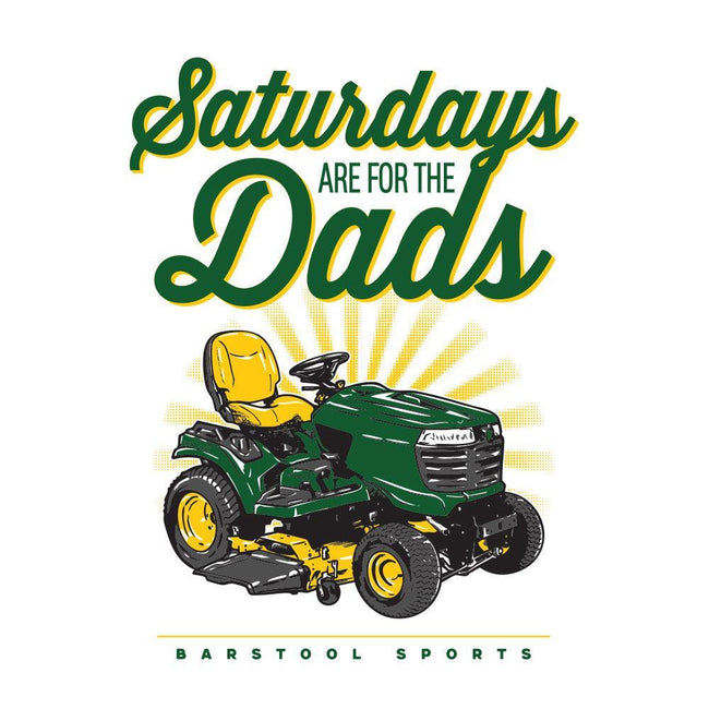 Saturdays Are For The Dads Riding Mower Pocket Tee-T-Shirts-SAFTB-Barstool Sports