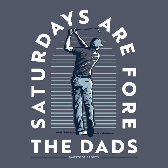 Saturdays Are Fore The Dads Golfer Pocket Tee-T-Shirts-SAFTB-Barstool Sports