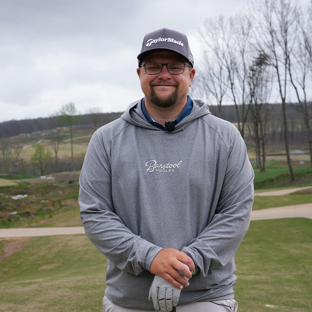 Barstool Golf Script Layering Performance Hoodie-Hoodies & Sweatshirts-Fore Play-Barstool Sports