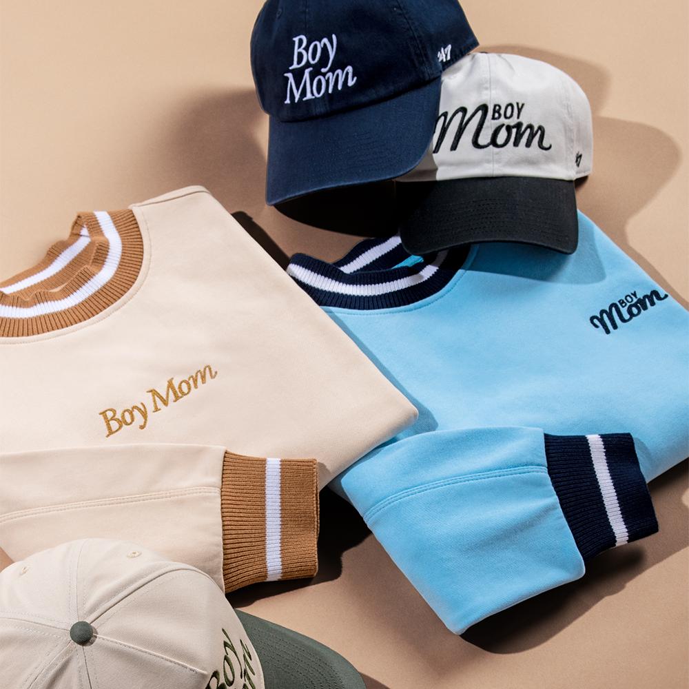 Boy Mom II Ribbed Crewneck-Crewnecks-Barstool Sports-Barstool Sports