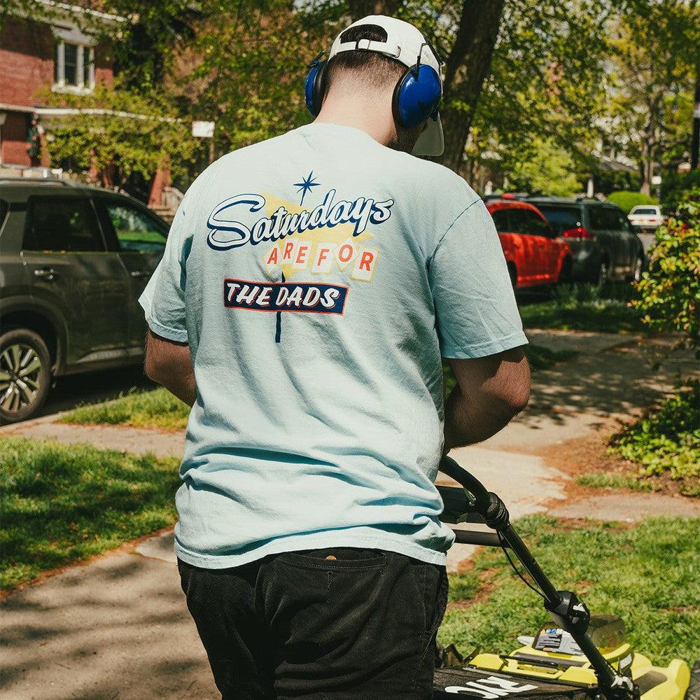 Saturdays Are For The Dads Retro Sign Tee-T-Shirts-SAFTB-Barstool Sports